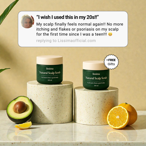 LISSIMA Natural Scalp Scrub – for Flaky, Itchy, Irritated Scalp (Sensitive Care)